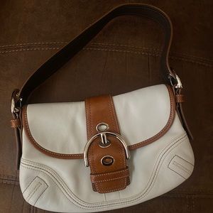 Coach White Hand Purse